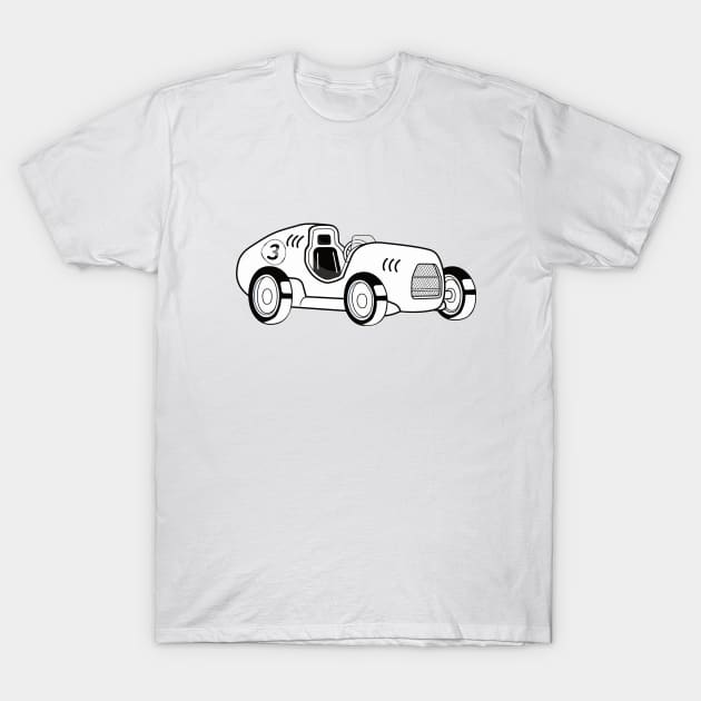 1950's GP car - monocolor T-Shirt by Darkside Labs